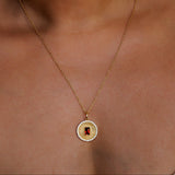 18k Sun Medallion