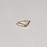 18k Diamond Petite Chevron Ring