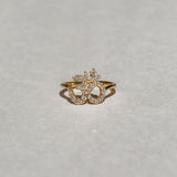 18k Diamond Om Ring