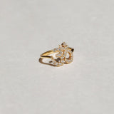 18k Diamond Om Ring