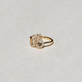 18k Diamond Om Ring