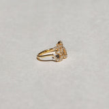 18k Diamond Om Ring