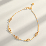 White Stone Evil Eye Bracelet