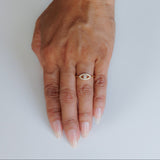 18k Diamond Evil Eye Ring