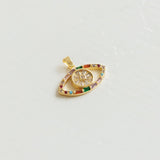 Radiant Evil Eye Necklace with Pendant