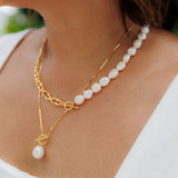 Nadia Single Pearl Necklace