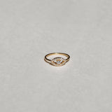 18k Diamond Evil Eye Ring