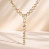 Chandra Lariat Tennis Necklace