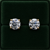 14k Diamond Stud Earrings