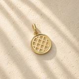 14k Diamond Evil Eye Pendant
