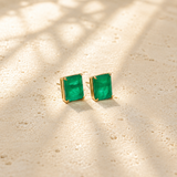 Statement Emerald Earrings