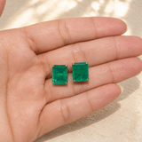 Statement Emerald Earrings