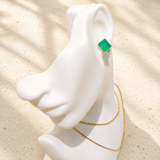 Statement Emerald Earrings