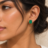 Statement Emerald Earrings