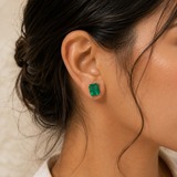 Statement Emerald Earrings