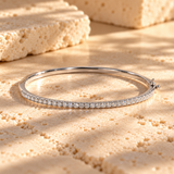 Diamond Oval Bangle