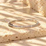 Diamond Oval Bangle