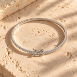 Diamond Oval Bangle