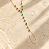 Emerald Hand Chain
