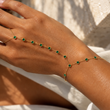 Emerald Hand Chain