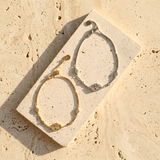Solid Gold Diamond Om Bracelet