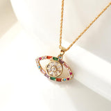 Radiant Evil Eye Necklace with Pendant