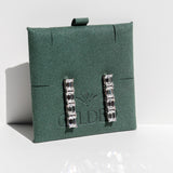 18k Emerald Diamond Drop Earrings