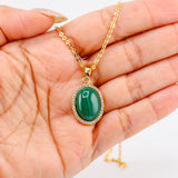 Mira Malachite Necklace