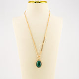Mira Malachite Necklace