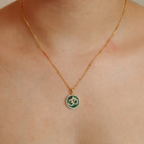 Malachite Om Necklace