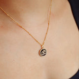 Black Agate Om Necklace