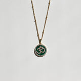 Malachite Om Necklace
