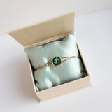 Green Malachite Om Bracelet