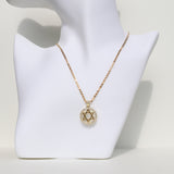 Mother of Pearl Star of David Necklace
