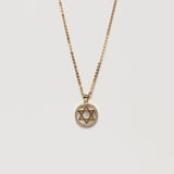 Mother of Pearl Star of David Necklace
