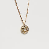 Mother of Pearl Star of David Necklace