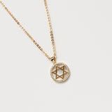 Mother of Pearl Star of David Necklace