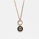 Midnight Star of David Necklace