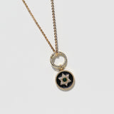 Midnight Star of David Necklace