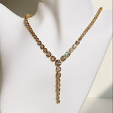Chandra Lariat Tennis Necklace