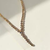 Chandra Lariat Tennis Necklace