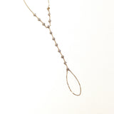14k Diamond Hand Chain