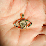 Radiant Evil Eye Necklace with Pendant
