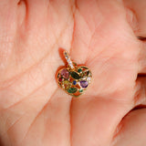 Charm Necklace Small Multicolor Heart