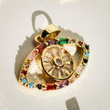 Charm Necklace Multicolor Evil Eye