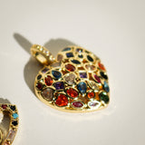 Charm Necklace Medium Multicolor Heart