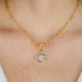 Charm Necklace Multicolor Evil Eye