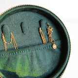 Green Travel Jewelry Case