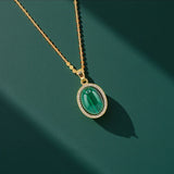 Mira Malachite Necklace
