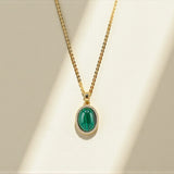 Mira Malachite Necklace